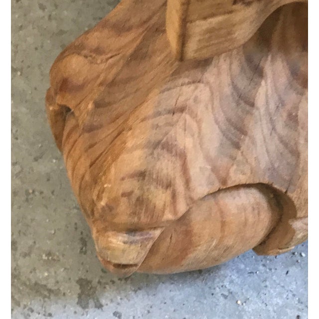 Pair of beautiful Mexican pine harwood Handmade pair of plinths.Large dovetailed joints and hand carved paws of all four...