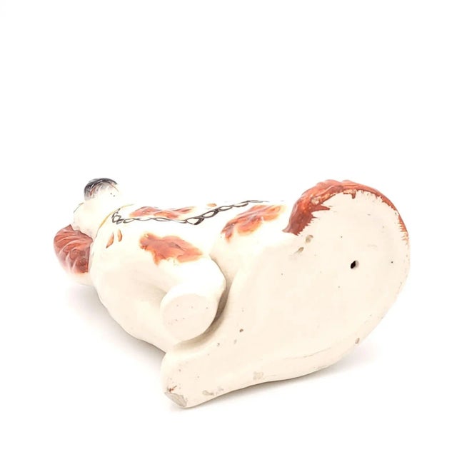 Ceramic Pair of English Staffordshire Spaniels, Circa 1880 For Sale - Image 7 of 10