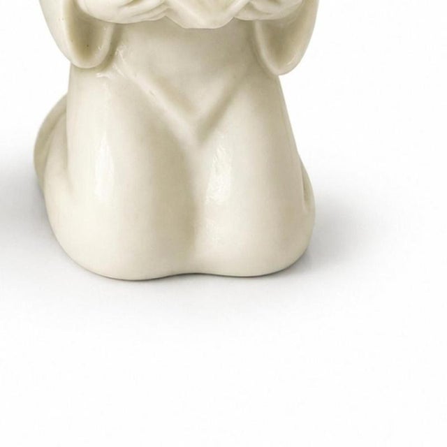 Porcelain Singing Angels Figuirines from Vista Alegre, Set of 2 For Sale - Image 5 of 6