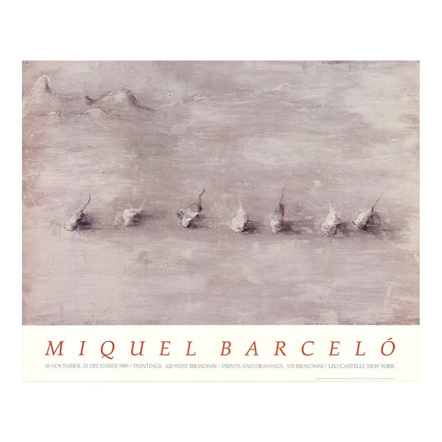 Miguel Barcelo Paysage Avec Sept Fruits, 1989 For Sale