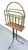 Vintage Brass Swivel Magazine Rack For Sale - Image 4 of 5