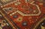 1870s Red Geometric Tribal Antique Caucasian Kazak Prayer Rug 3' X 4'9" Handknotted Wool Carpet For Sale In New York - Image 6 of 7