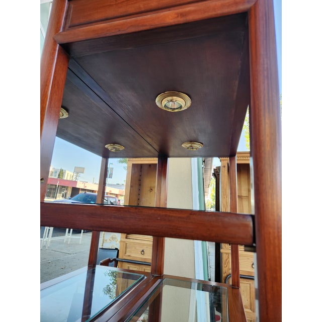 Wood 1970's Rosewood Display Cabinet For Sale - Image 7 of 12