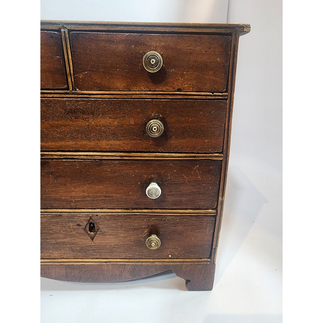 Brown Salesman Sample Antique Dresser For Sale - Image 8 of 11