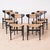 Scandinavian Modern Dining Chairs with Rope Seating and Backrest, 1960s, Set of 6 For Sale - Image 16 of 16