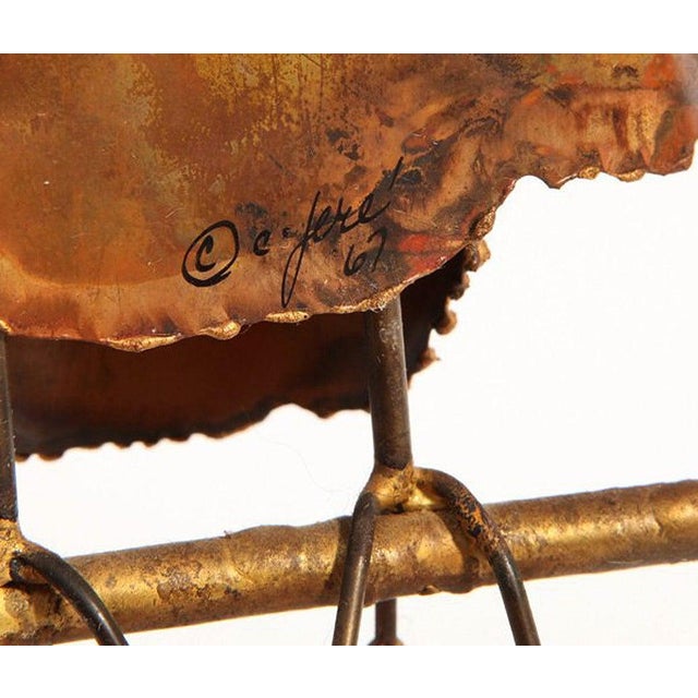 Mid 20th Century Owl on Branch, Early sculpture by Curtis Jere For Sale - Image 5 of 5