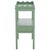 Wood Darlyn Scalloped Rectangle Accent Table in Sage For Sale - Image 7 of 8