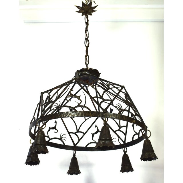 Large Art Deco Chandelier, 1920s For Sale - Image 6 of 7
