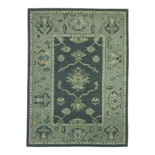 Turkish Oushak Rug 5' x 6'10" #19047 For Sale