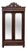 Antique French Carved Oak Breton Mirrored Armoire Linen Press For Sale