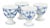 Blue Fluted Plain Egg Cups from Royal Copenhagen, 1920s, Set of 4 For Sale