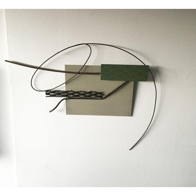 Metal Abstract Iron Sculpture by Alex Corno Confini, Italy, 1985 For Sale - Image 7 of 17