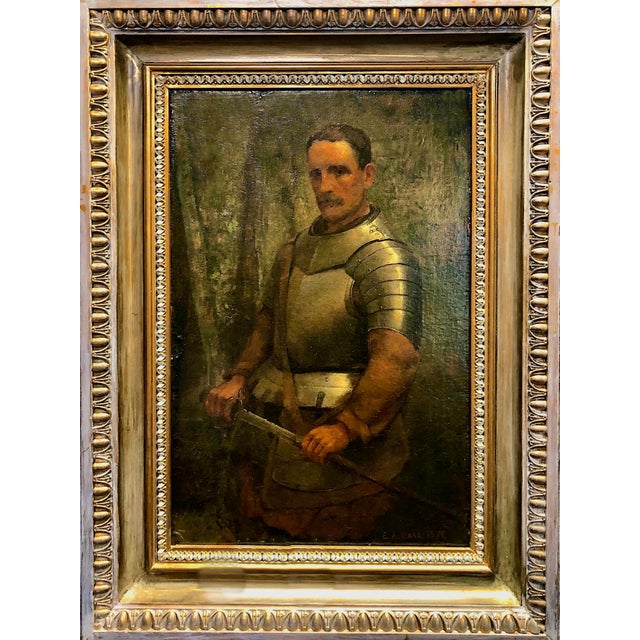 On offer is “Knight of the Field” aka “A Man in Armour,” a painting by Edgar Allan Ward (1862–1947). The portrait is of an...