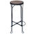 Victorian Early 20th Century Late Victorian Ice Cream Parlor Oak & Iron Bar Stool For Sale - Image 3 of 7