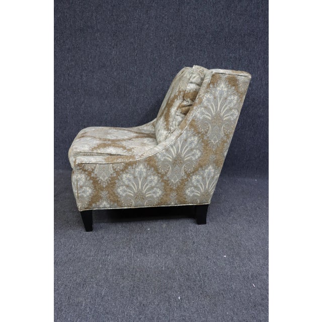 Broyhill Modern Design Lounge Chair & Ottoman For Sale - Image 9 of 11