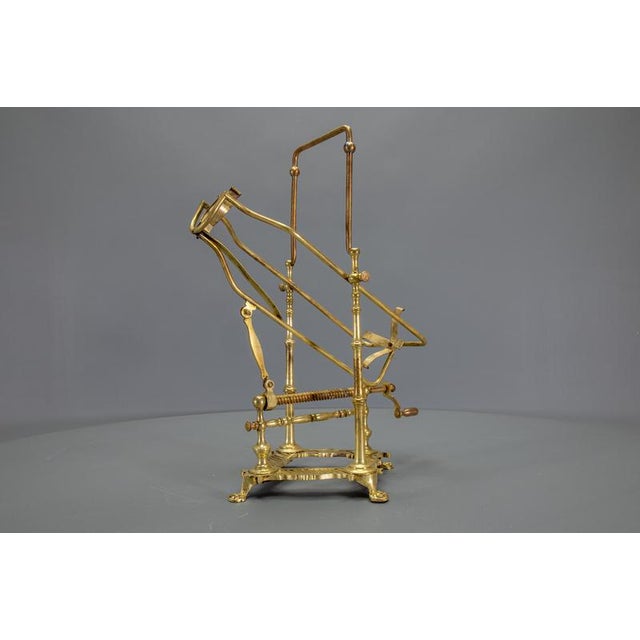 1930s French Art Deco Brass and Bronze Mechanical Wine Pourer Stand, 1930s For Sale - Image 5 of 18