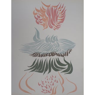 Jacques Herold, Composition florale, Lithograph For Sale