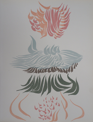 Jacques Herold, Composition florale, Lithograph