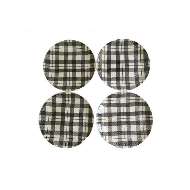 Vintage DuraPrint by Homer Laughlin USA Black and White Dinnerware