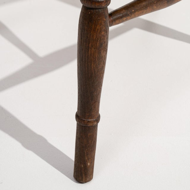 19th Century France Brown Wood Lounge Chair For Sale - Image 11 of 11
