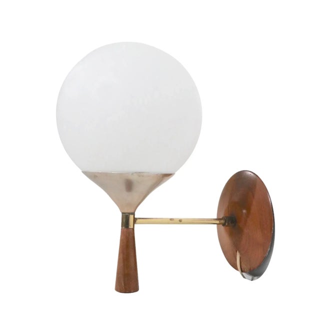 Mid Century Ball Globe Sconce After Thurston C. 1950's For Sale - Image 13 of 13