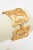 Metal Vintage Gold Plated Sculptural Abstract Collar Necklace and Cuff Bracelet Set, Pair Of For Sale - Image 7 of 10