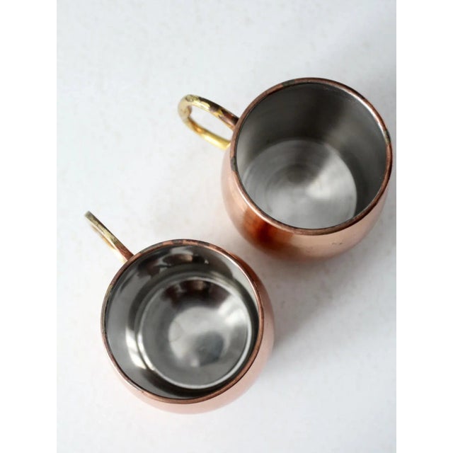 Vintage Godinger Copper Mugs Pair For Sale - Image 11 of 12