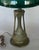 1910s Art Nouveau, Organic Design, Lamp With Large Cased Green Glass Shade, Tall and Special! For Sale - Image 4 of 7