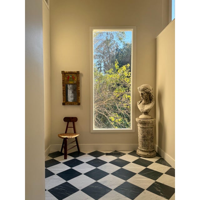 Architectural Oak & Rush Chair, Early 20th Century For Sale - Image 12 of 12