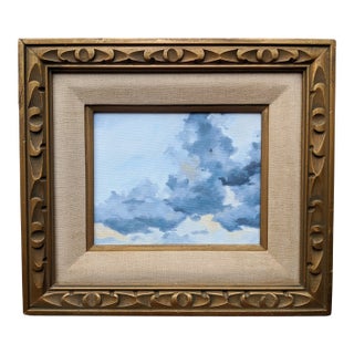 Original "Morning Glory" Cumulus Cloud Painting Framed For Sale