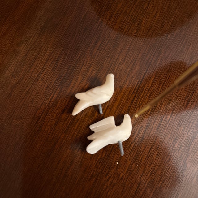 Italian Alabaster Bird Bath For Sale - Image 4 of 5