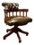 English Chesterfield Captain Desk Chair For Sale