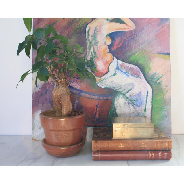 Vintage Etched Brass Chinese Trinket Box W/ Dragon Motif For Sale In Milwaukee - Image 6 of 11