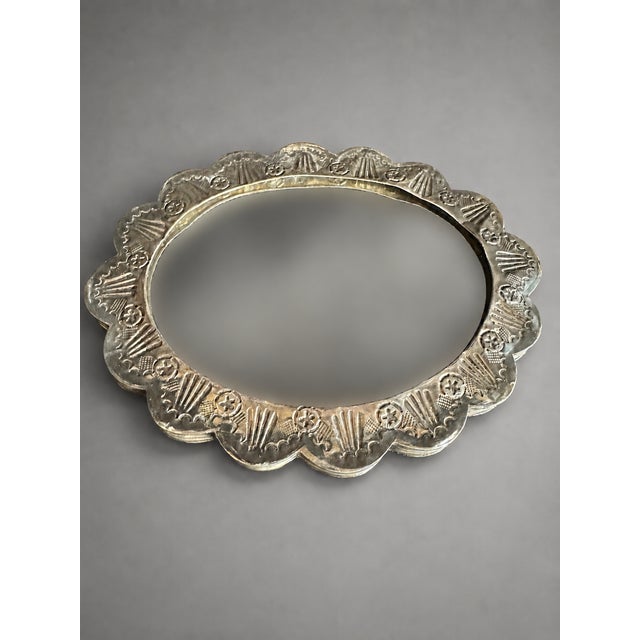 19thC Ottoman .900 Silver Turkish Islamic Wedding Mirror For Sale - Image 15 of 18
