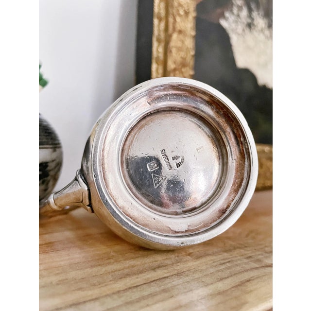 Early 20th Century Antique Silver Plated Creamer From Hotel Tyrol in Innsbruck For Sale - Image 5 of 7