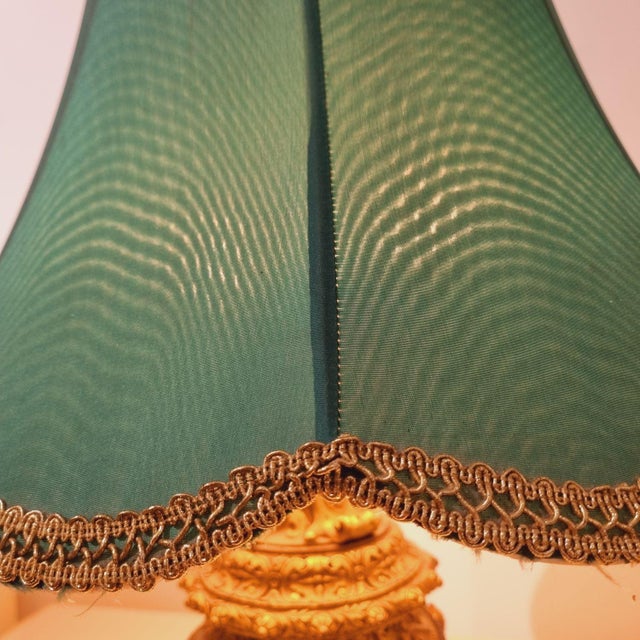 Historicism Bronze Table Lamp with Gilded Decoration, 19th Century For Sale - Image 16 of 18