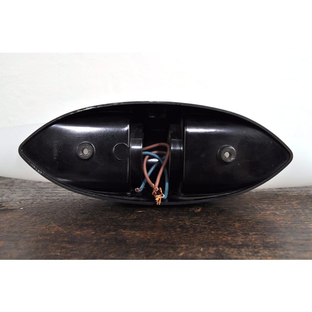 Brown Vintage Bakelite and Milk Glass Wall Light from Bo-Niko, 1960s For Sale - Image 8 of 11