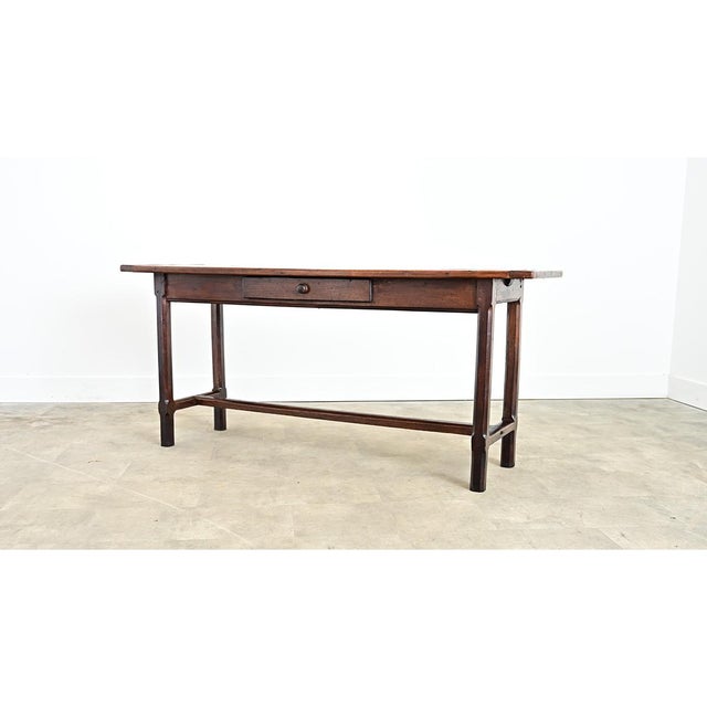 French 19th Century Walnut and Oak Single Drawer Server For Sale In Baton Rouge - Image 6 of 8