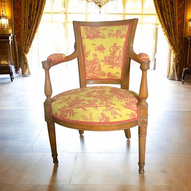 French Louis XVI Convertible Armchair For Sale - Image 13 of 14