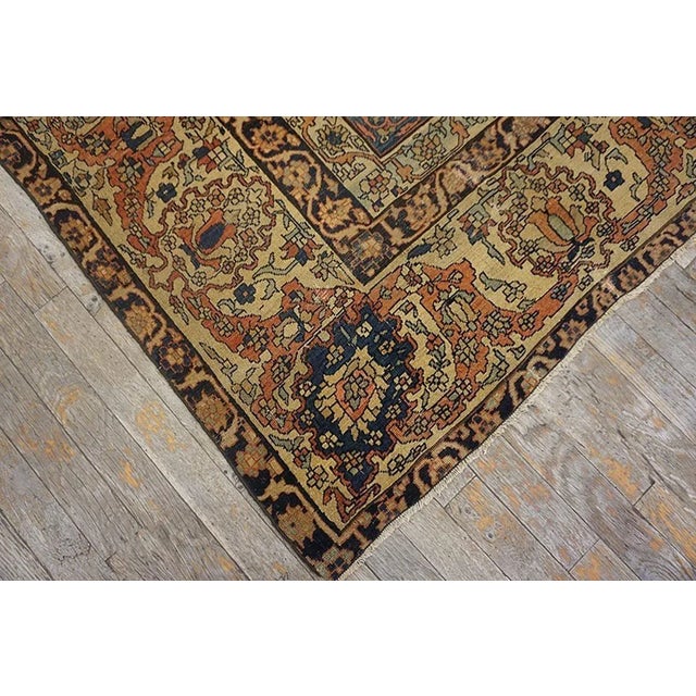 19th Century 19th Century Persian Sarouk Farahan Carpet 6' 2" x10' 4" For Sale - Image 5 of 12
