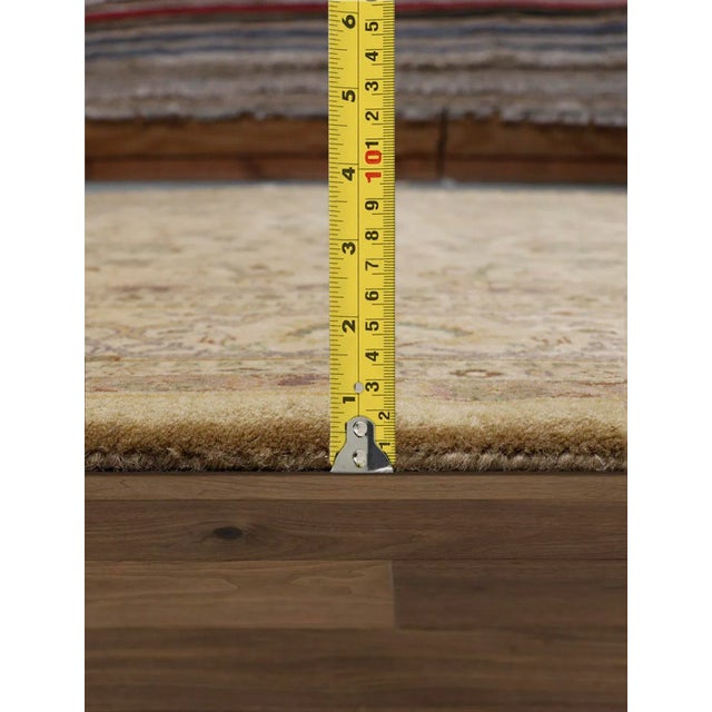 2020s 2020s Pasargad Home Melody Wool Gold Area Rug- 6' 2" X 8'11" For Sale - Image 5 of 6