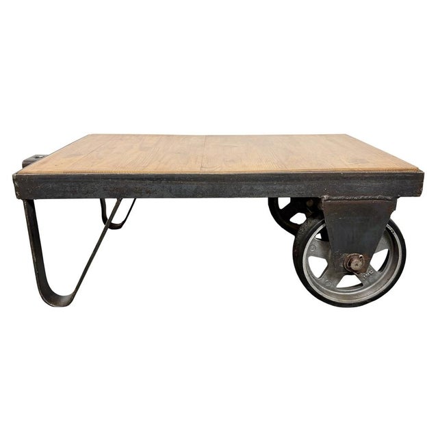Industrial Black Coffee Table Cart, 1960s For Sale - Image 14 of 14