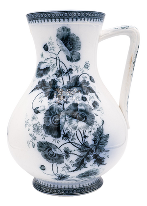 Large Transferware Pitcher from Villeroy & Boch, 1890s