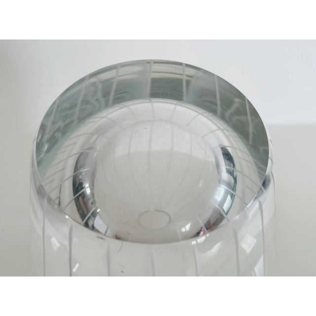 1980s 1980s Handblown Art Glass Vase “Linear” by Richard Meier for Nan Swid For Sale - Image 5 of 6