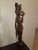 Art Deco Large 18.5" Mid-Century Two-Tone Macassar Ebony Balinese Offering Maiden Sculpture For Sale - Image 3 of 12