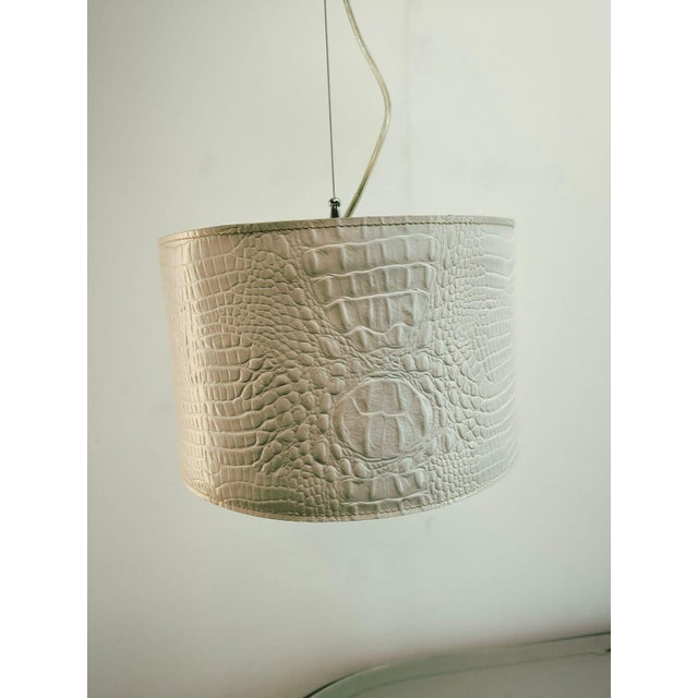 Suspension in White Leather For Sale - Image 10 of 15