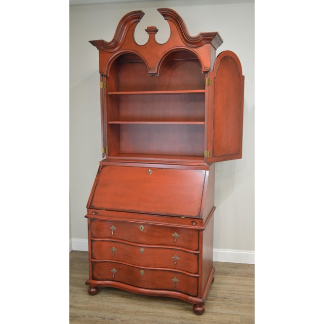 Inheritance by Heritage Red Painted Secretary Desk Chairish