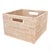 Artifacts Rattan Square Storage Basket with Handles in White Wash - 12" For Sale - Image 4 of 7