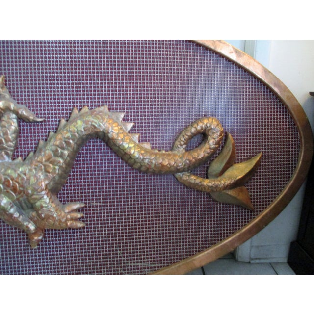 1980s Vintage Large Chinese Cheerful Dragon Relief Sculpture Plaque Movie Prop 10 Feet Long For Sale In Miami - Image 6 of 13