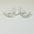 This is a gorgeous vintage set of Art Deco glass swan Salt Cellars and Butter Dish. The clear glass cellars are lovely in...